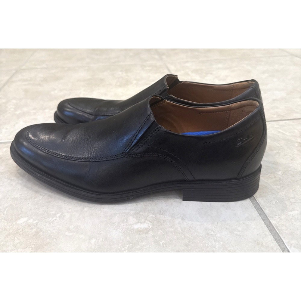 Clark Collection Men's 12 M Black Whiddon Step Loafers Shoes Career Comfort